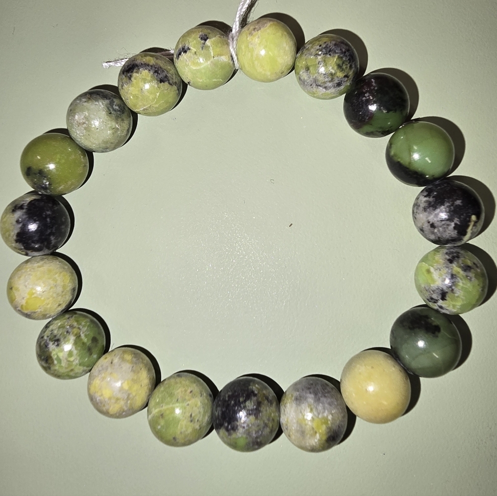 10-11mm Australian Jade And Chrysoprase Bracelet ON SALE 🔥